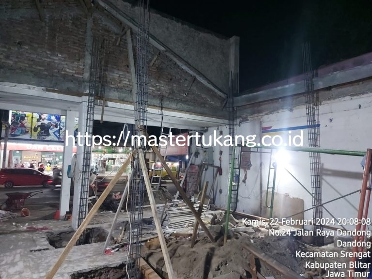 konstruksi indomaret srengat blitar