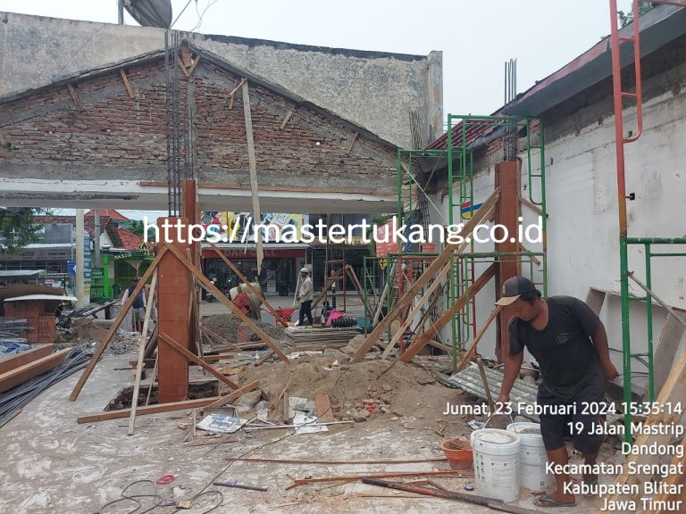 konstruksi indomaret srengat blitar