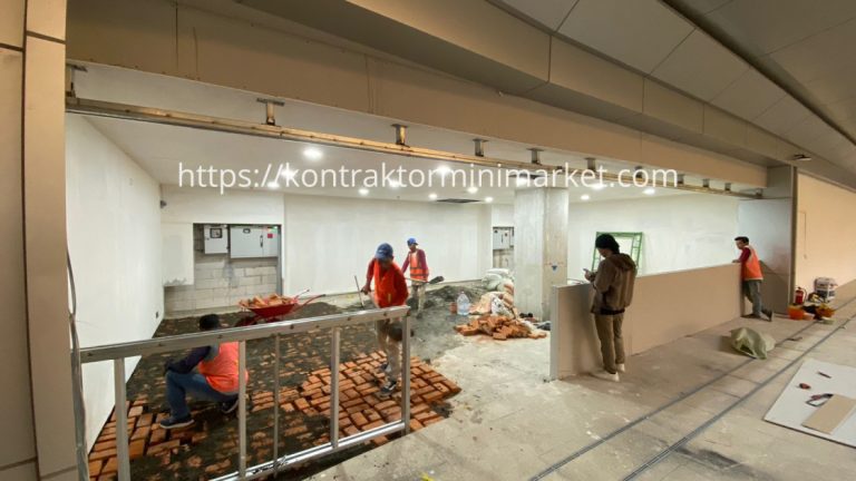 Konstruksi DHX Mart di Dhoho Internatinal Airport Kediri