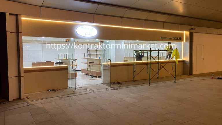 Konstruksi DHX Mart di Dhoho Internatinal Airport Kediri
