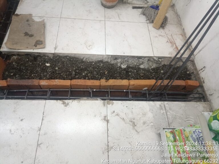 Renovasi Pondasi Indomaret Tulungagung